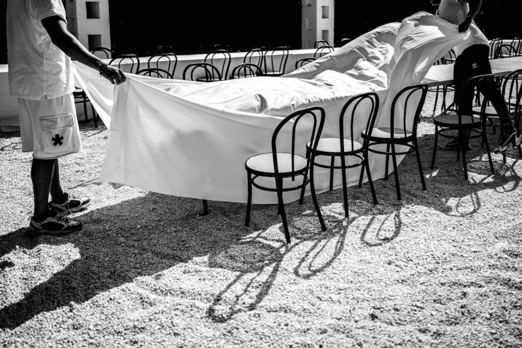 Wedding in Masseria Le Cerase 
table setting
