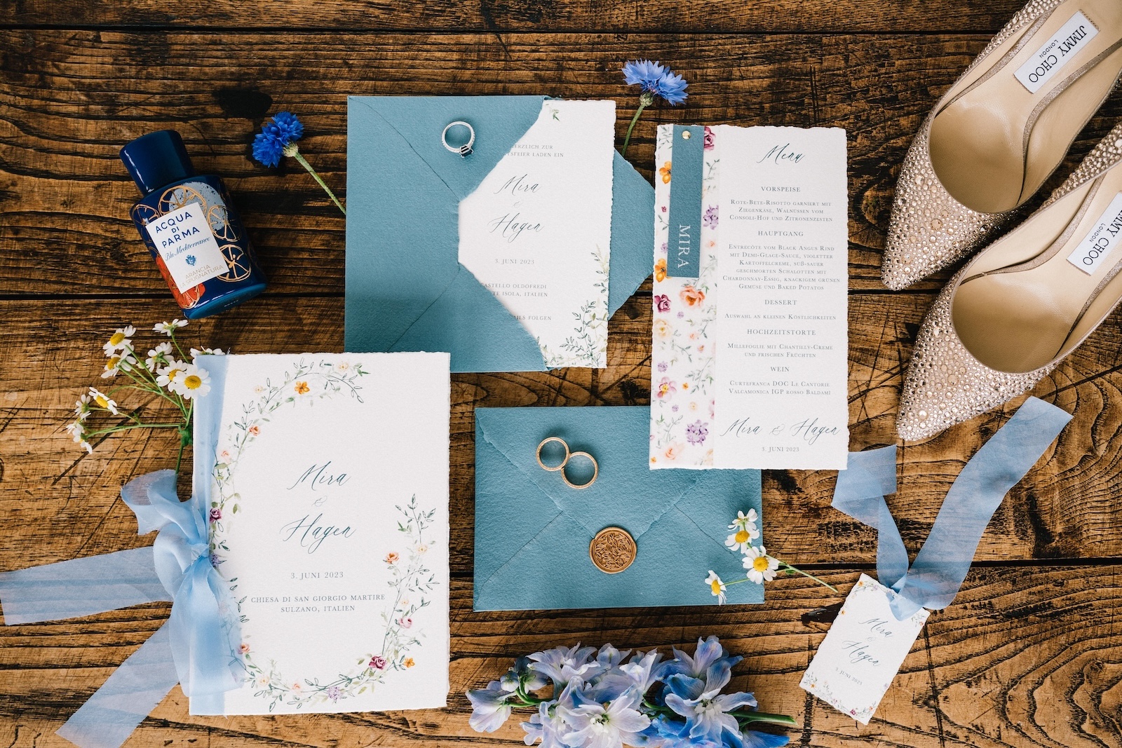 Destination Wedding Castello Oldofredi stationary