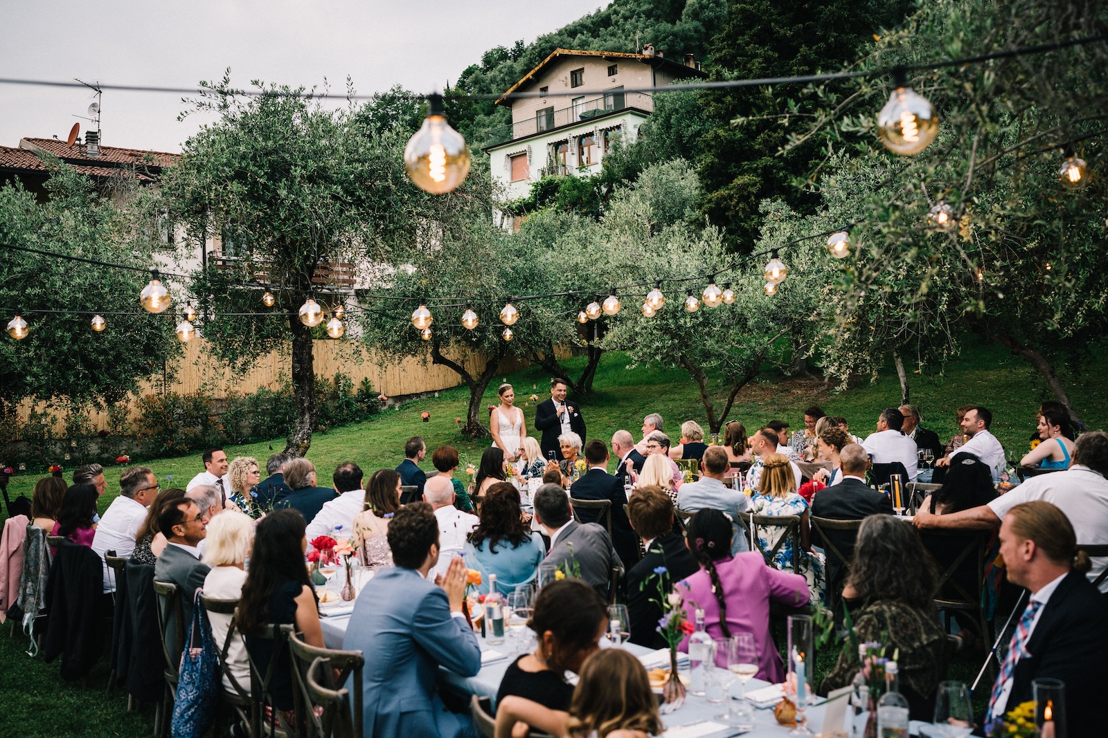 Destination Wedding Castello Oldofredi dinnertable setting