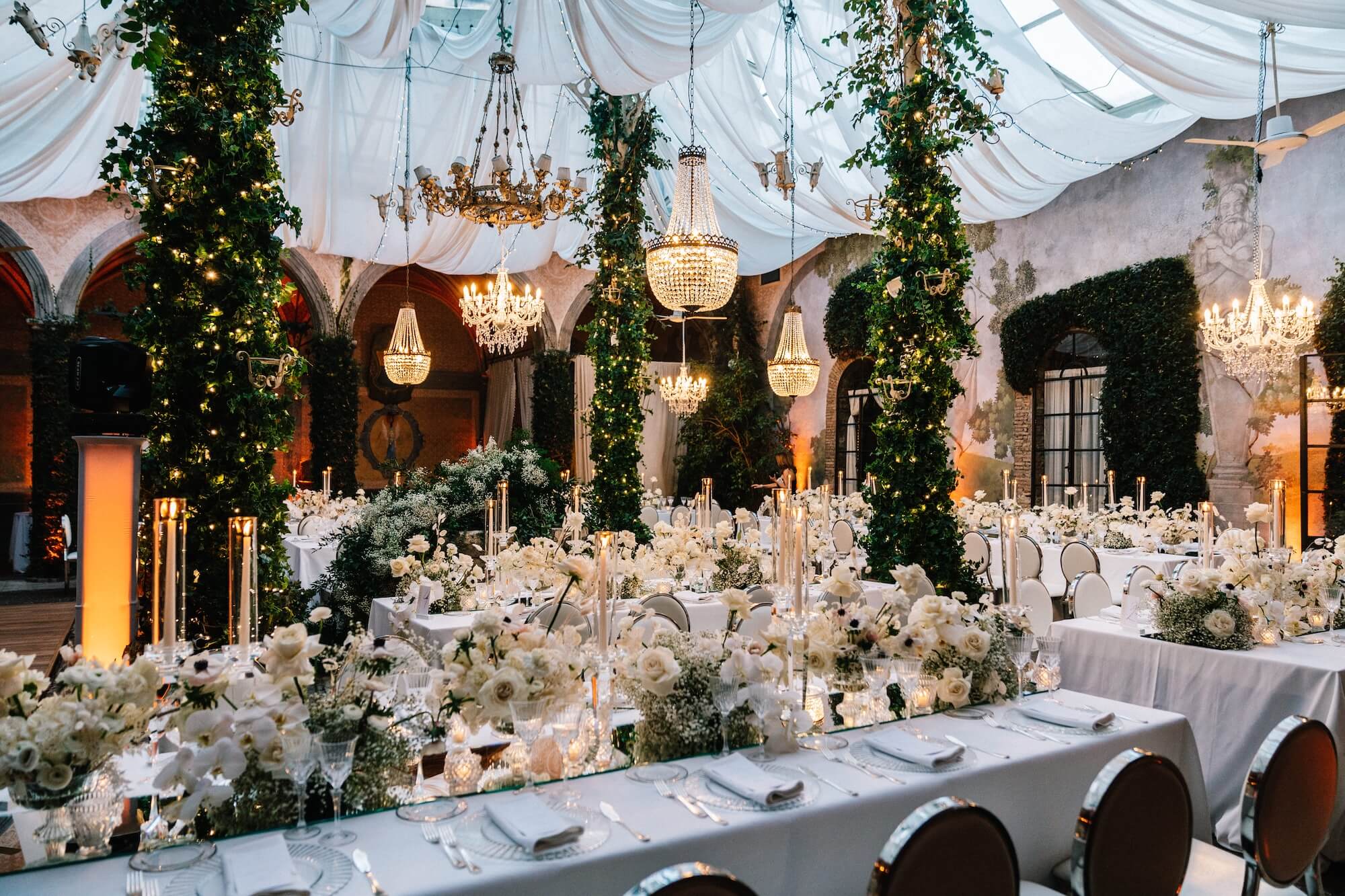 Jewish wedding Rome mise en place