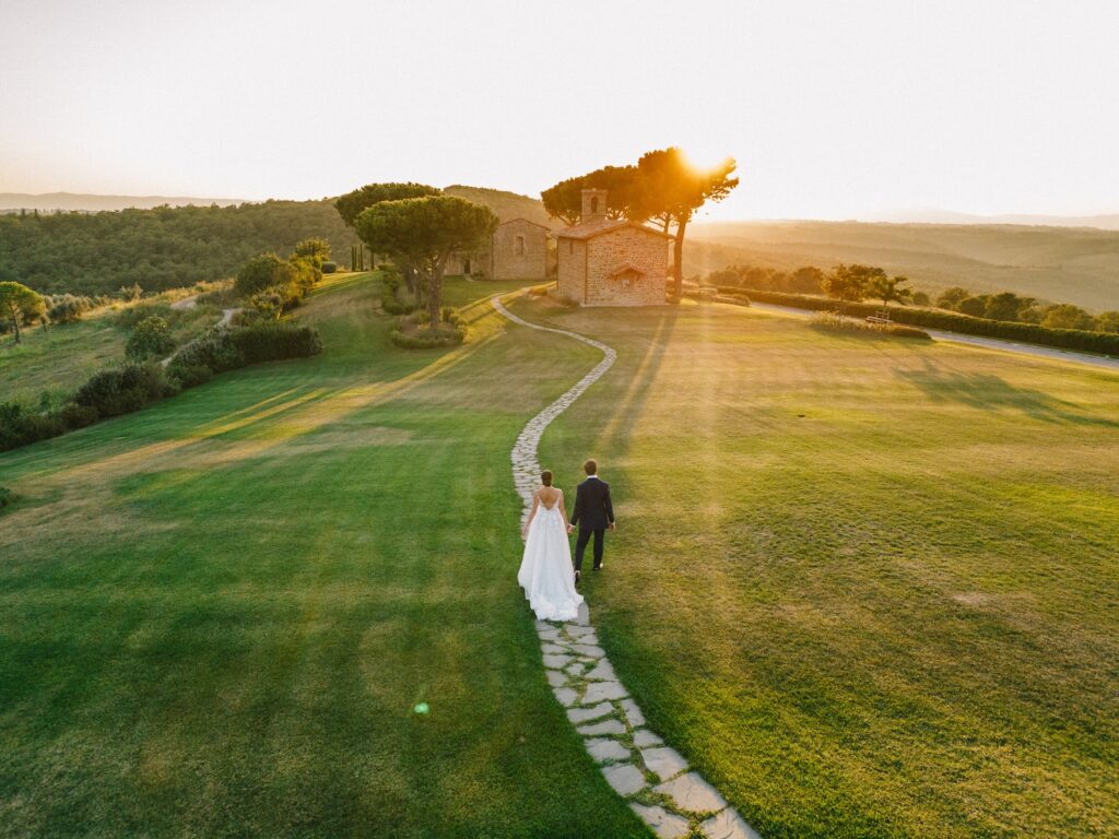 Wedding at Borghi dell'Eremosunset photos