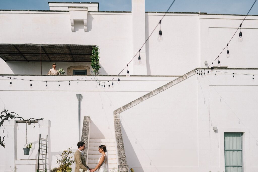 Destination Wedding at Masseria Le Torri in Pugliafirst look