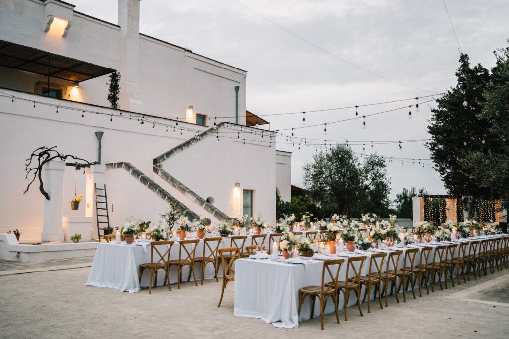 Destination Wedding at Masseria Le Torri in Puglia
table setting 
candle